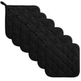 thumbnail image 1 of HWRETIE Heat Resistant Placemats,6 Pack Thickened Fabric Table Mats for Dining Table,Kitchen Counter,Cups,Pots and Hot Dishes with Protective Insulation, 1 of 5