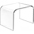 thumbnail image 1 of BOPKOWI Acrylic Step Stool,Acrylic Stool,Acrylic Small Step Stool,Acrylic Footstool,Clear Step Stool with Non-Slip for Bathroom,Holds Up to 250lbs (with Non-Slip Stool, Pack of 1), 1 of 7