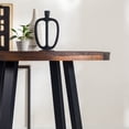 thumbnail image 4 of Walker Edison 36” Rustic Distressed Wood Counter-Height Dining Table, Mahogany, 4 of 19
