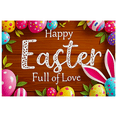 thumbnail image 2 of Wooden Texture Easter Themed Banner with Colorful Eggs Bunny Ears and Floral Elements Background Decoration for Easter Party Photo Booth Decorations Happy Easter Celebrations, 2 of 8