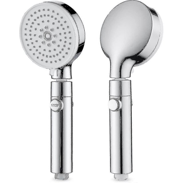 High Pressure Shower Head, 3 Jets Shower Head, Anti Limestone Shower Head, Hand Shower With Switch, Water Saving Shower Head, Universal Shower Hand Sh