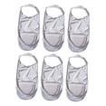 thumbnail image 3 of 6x 3 Pares de Calcetines Invisibles para Mujer, Calcetines con Forro de Corte Bajo, Calcetines Invisibles Antideslizantes para Zapatos Planos de Barco 6 piezas, 3 of 8
