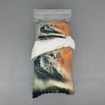 thumbnail image 1 of Ambesonne Nature Bedding Set 3 Pcs, Snowy Peak Mountain, Twin, Grey Orange, 1 of 3
