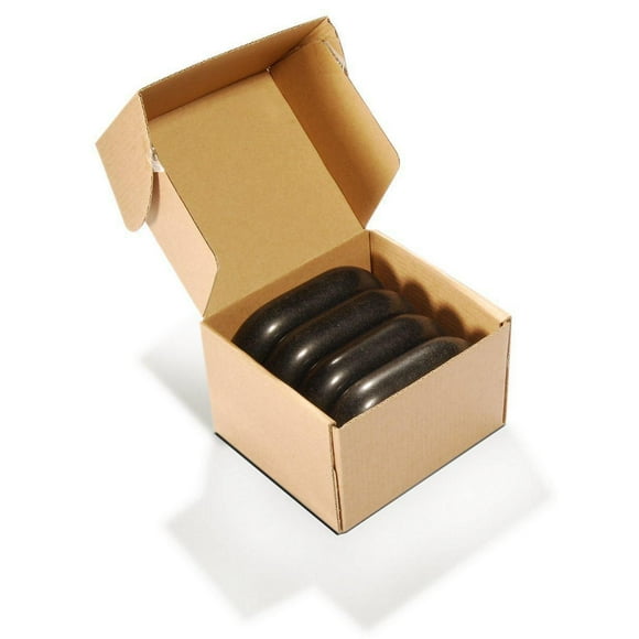 Master Massage XXX Extra Large Flat Ovular Basalt Hot Massage Stone 4 piece Pack 6" X 3.4" X 1.1" Rock