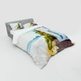 thumbnail image 2 of Ambesonne Ocean Bedding Set 4 Pcs, Home Porch View Moroccan, Queen, Multicolor, 2 of 2