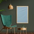 thumbnail image 2 of Hippie Wall Art with Frame, Surfboards Bus Motorcycles Bikes Hawaiian Summer California Design, Printed Fabric Poster for Bathroom Living Room, 23" x 35", Pale Azure Blue and White, by Ambesonne, 2 of 2