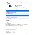 thumbnail image 2 of Door Mirror Set 2 Piece - Compatible with 2015 - 2019 Ford Transit-350 2016 2017 2018, 2 of 2