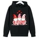 thumbnail image 4 of Sudadera con capucha y estampado de corazón de San Valentín, sudadera de manga larga para niños y niñas, chaqueta para niñas de talla mediana y grande., 4 of 7