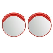TOOL1SHOoo 2 pcs 24 Convex Traffic Mirror,Wide Angle Blind Spot Mirror for Garage Store Corner