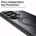 thumbnail image 6 of Designed For Samsung Galaxy S26 Ultra Magnetic Phone Case,360° Rotatable Ring Stand,Raised Camera Frame,Compatible with MagSafe,Shockproof Rugged Anti-fall Ultra Slim Phone Case Cover,Orange, 6 of 7