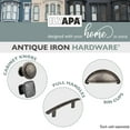 thumbnail image 7 of Antique Iron Kitchen Cabinet Knobs - 1 1/4 Inch Round Drawer Handles - 10 Pack of Kitchen Cabinet Hardware, 7 of 7