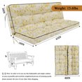 thumbnail image 4 of XXLYY Three Seat Swing Replacement Cushions, Porch Swing Cushions, Thickened Waterproof Polyester Fabric Bench Cushion with Ties, Replacement Cushion for Outdoor Patio Swing, 4 of 6