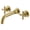 Brushed Gold, variant on sumerain Matte Black Bathroom Sink Faucet,Wall Mount Black Bathroom Faucet and Rough-in Valve Included