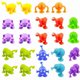thumbnail image 2 of Ventosa de silicona para baño para niños, 36 piezas, bloques de construcción con ventosa, juguetes Pop Squigz, regalos creativos y divertidos., 2 of 5