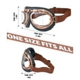 thumbnail image 5 of CRG Sports Vintage Bike Aviator Pilot Motorcycle Cruiser Scooter Goggles, 5 of 7