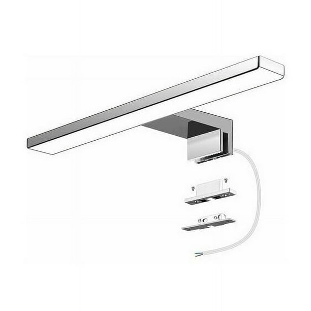 Eficiencia energética, luminarias de baño regulables para baño, luminarias de baño sin parpadeo de color blanco frío, luz de tocador de baño de construcción totalmente de aluminio, 30 cm