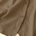 thumbnail image 6 of Olyvenn Women Summer Sleeveless V-Neck Linen Cotton Blend Button Down Vest Waistcoat Pockets Loose Fit Plus Size Outwear Female Vest Khaki 6, 6 of 7