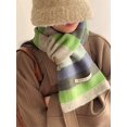 thumbnail image 5 of Korean Style Winter Warm Wool Scarf for Women Design Striped Elastic Knitted Scarves Female Bandana Thick Neckerchief Shawl 2024 (DZ169-01), 5 of 7