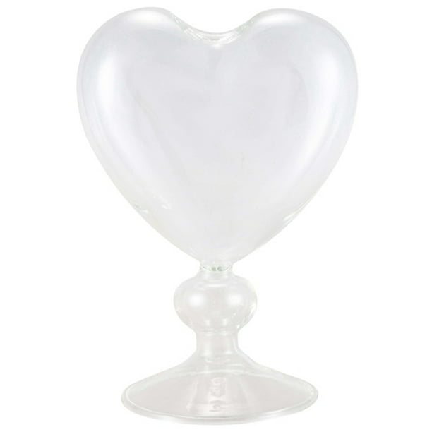 Macetas de Cristal JarróN de CorazóN Florero de Pie para DecoracióN del Hogar Florero de Escritorio DecoracióN del Banquete de Boda