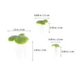 thumbnail image 2 of UPOUART 18Pcs Plastic Aquarium Floating Plants Light Green Artificial Duckweed for Tank Decor, 2 of 8