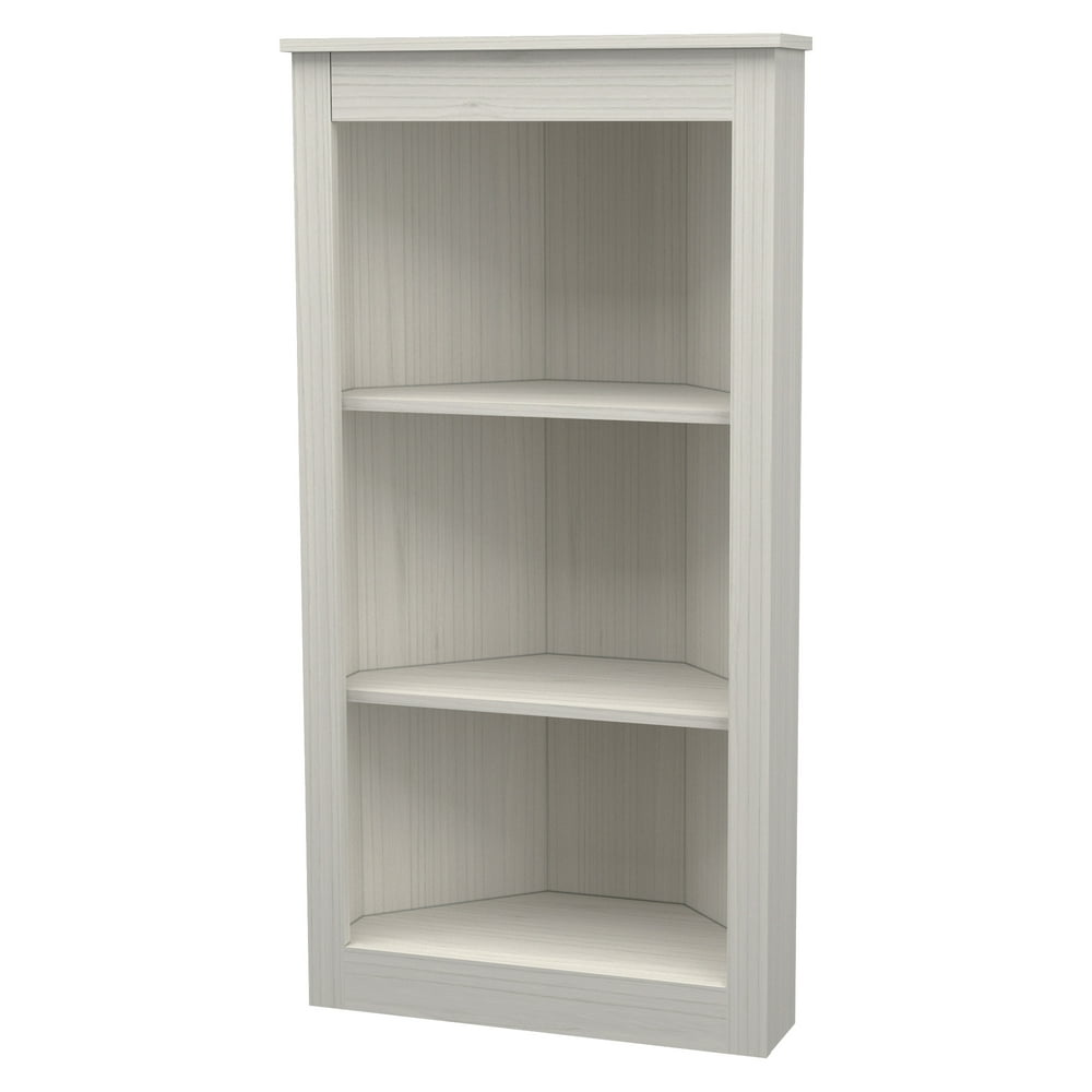 Inval 47" 3Shelf Corner Bookcase, Multiple Colors