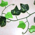 thumbnail image 3 of 100 Uds hoja 1 pieza 2,4 M decoración del hogar hoja de hiedra Artificial guirnalda plantas vid follaje falso flores enredadera corona de hiedra verde, 3 of 4