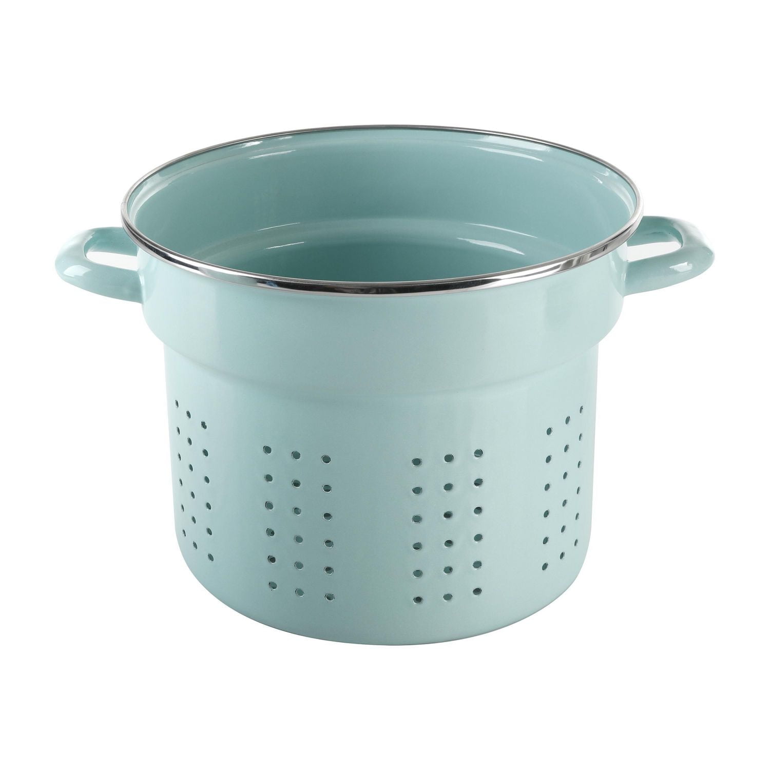 "Martha Stewart 8-Quart Stock Pot with Steamer, Martha Blue<br>"
