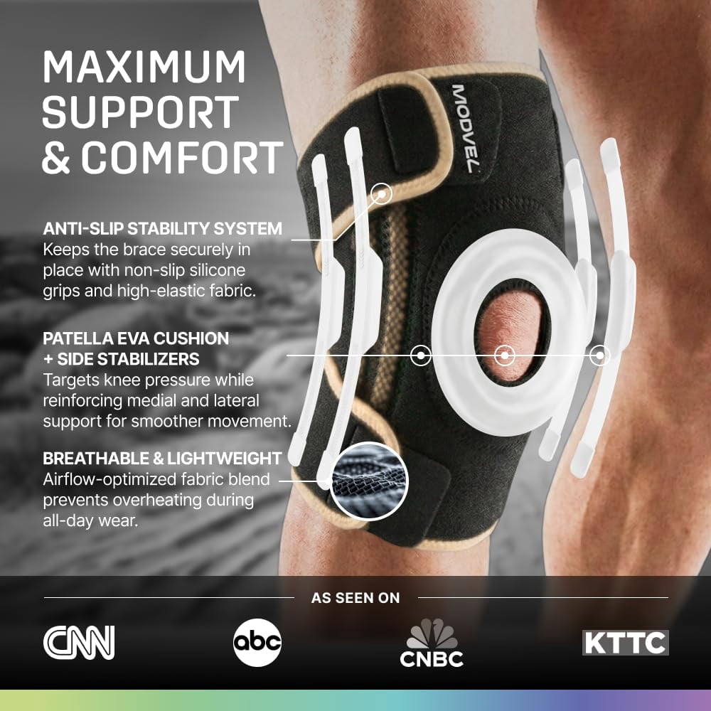 MODVEL Donut Knee Brace With Strap Copper (Large)