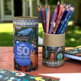 thumbnail image 5 of eeBoo Piece & Love: Double-Sided Colored Pencils -Alchemist’s Cabinet - 25pc, 50 Colors, Foil Design, Illustrated Storage Tube, Artist-Quality, Adults, 5 of 8