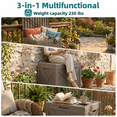 thumbnail image 6 of MINDYES 35 Gallon Resin Deck Box, Lockable Outdoor Storage Container, Water Resistant for Patio Cushions, Beige, 6 of 8