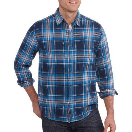 Men's Long Sleeve Flannel Shirt - Walmart.com