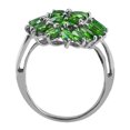 thumbnail image 4 of Cocktail 4.45 Ct Chrome Diopside 925 Sterling Silver Women Midi Finger Christmas Ring, 4 of 8
