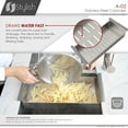 thumbnail image 3 of 16" Stainless Steel Over the Sink Colander, 3 of 9