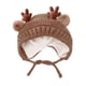 thumbnail image 3 of Gorro de invierno para bebé, suave, cómodo, ligero, de punto para exteriores, para niños. Marrón, 3 of 9