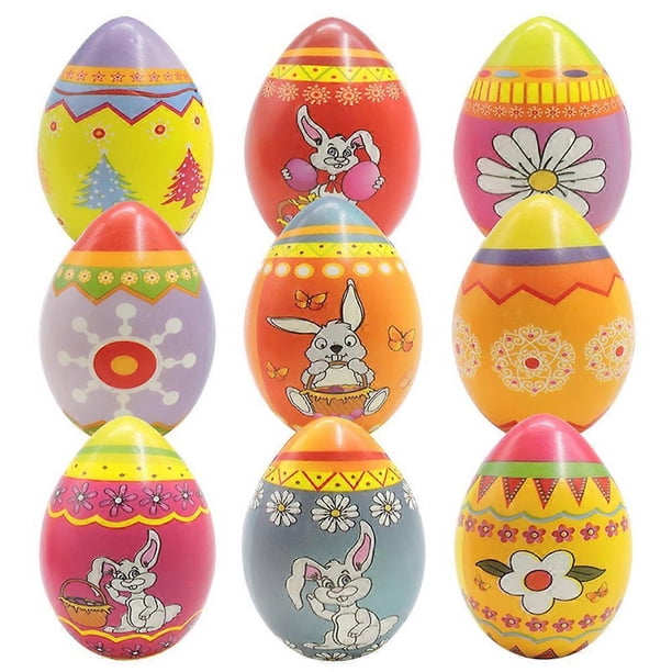 12Pcs Slow Rising Easter Eggs Toy Rebound Eggs Relieve Stress Toys Easter Basket Stuffer Fillers Gift for Children