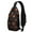Black Halloween Pumpkins, variant on Sling Backpack,Black Halloween Pumpkins Crossbody Bag with Water Bottle Holder,Waterproof Sling Bag for Men/Women with Chest Phone Holder for Hiking,Travel