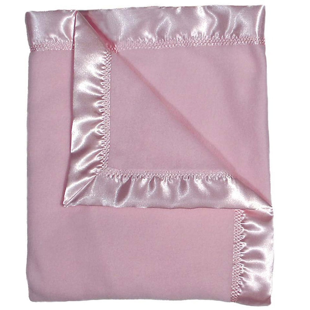 Raindrops Baby Girls Fleece Receiving Blanket, Pink, 28" X 36