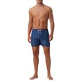 thumbnail image 2 of INSPIRE CHIC Men's Casual Lightweight Solid Color Elastic Waist Drawstring Summer Beach Board Shorts 32 Dark Blue, 2 of 6