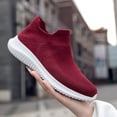 thumbnail image 4 of Eashery Sport Shoes for Women Tennis Sneakers Breathable Womens Shoes Heels Red 40, 4 of 5