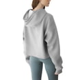 thumbnail image 5 of Amazhiyu Women's Cropped Hoodies Long Sleeves Fleece Crop Top Sweatshirt with Hooded, 5 of 8