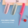 thumbnail image 4 of HKEJIAOI Christmas Gift Hair Parting Combs Rats Tail Combs Folding Comb Detangling Comb Travel Comb Hair Stylist Combs Tail Lifting Combs for Braids Hair Styling Beauty Tools, 4 of 9