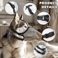 thumbnail image 2 of Dog Muzzle,Mesh Soft Muzzle for Small Medium Large Sized Dogs, Breathable Reflective Adjustable Puppy Muzzles with Collar for Scavenging Grooming Biting Chewing,Allows Panting and Drinking, 2 of 6