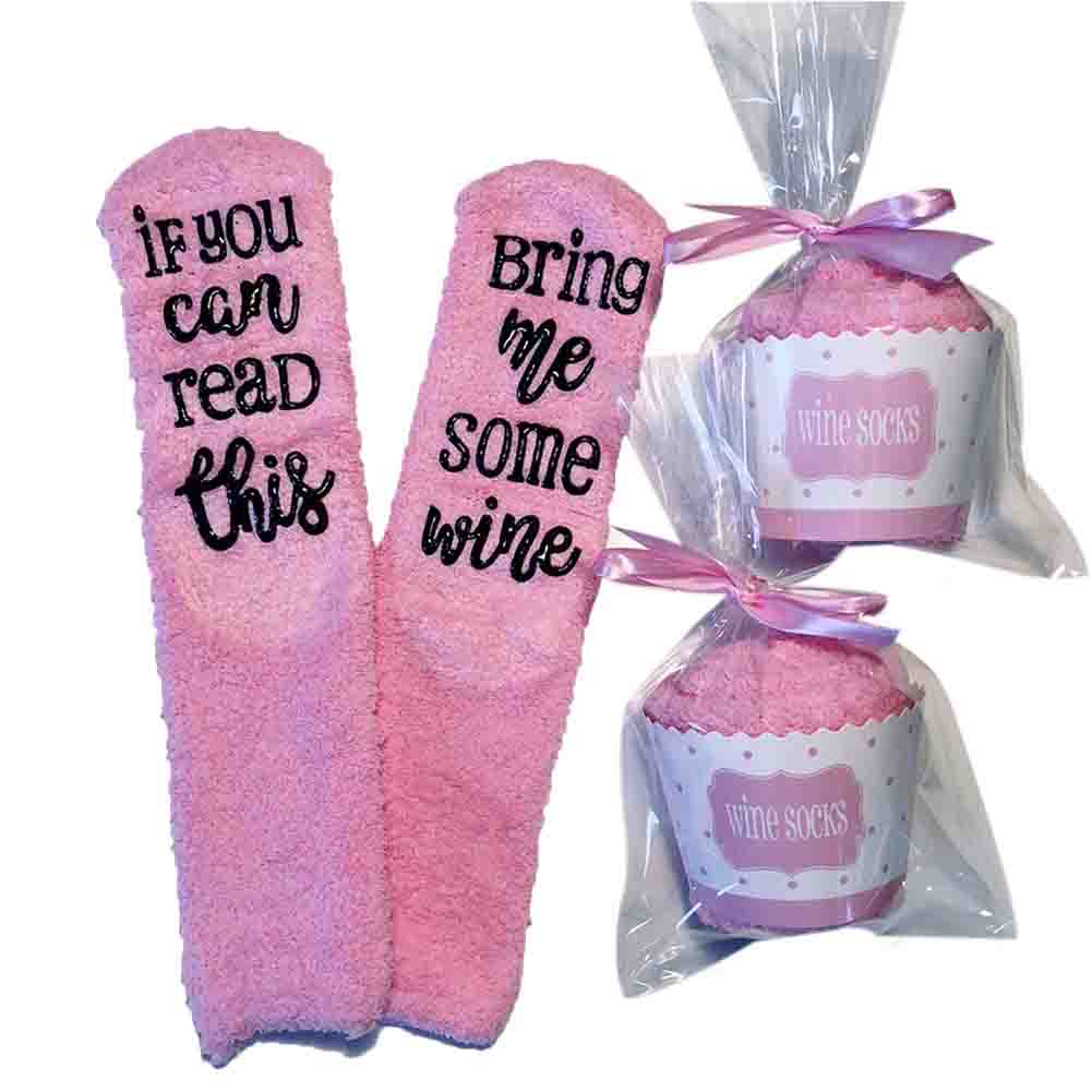Wine Socks,Unique Wine Slippers for Women Medium,Gift Socks with