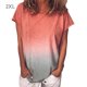 thumbnail image 5 of Minnieouse Camiseta de mujer de manga corta con cuello Top degradado camiseta casual, rosa, XXL Rosado XXL 2piezas Minnieouse CBP501021, 5 of 6