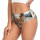 thumbnail image 2 of Balery Relaxing Cat With Orange Juice Ropa Interior de Algodón para Mujer con Dibujo – Braguitas Cómodas y Elásticas, Estilo Clásico-X-Small, 2 of 6