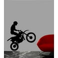 thumbnail image 2 of Wallhogs Motocross Silhouette Cutout Wall Decal, 2 of 2