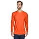 thumbnail image 1 of Playera deportiva Interlock de manga larga para adultos Cool & Dry NARANJA BRILLANTE ultraclub 8422, 1 of 1