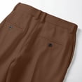 thumbnail image 5 of Men's Pleat Drapey Dress Pants Loose Straight Leg Business Trousers Solid Color Casual Business Work Pants with Pockets Office Meeting Daily Outfits, 5 of 6