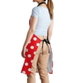 thumbnail image 6 of Red White Polka Dot Apron for Women with Pockets Adjustable Cooking Aprons for Baking Household Cleaning, 6 of 7