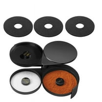 Salt Rimmer Set, with 3 Sponges, 3-Tier Glass Rimmer, Dish for Cocktails, Bar and Sugar